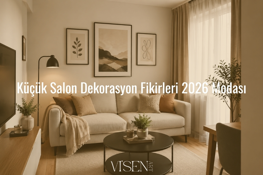 Küçük Salon Dekorasyon Fikirleri 2026 Modası | Visenart