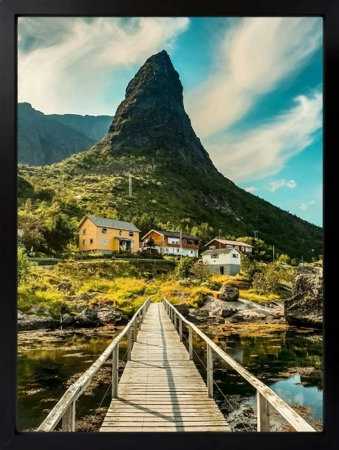 Ahşap Köprü Duvar Tablosu 1. Fotoğraf