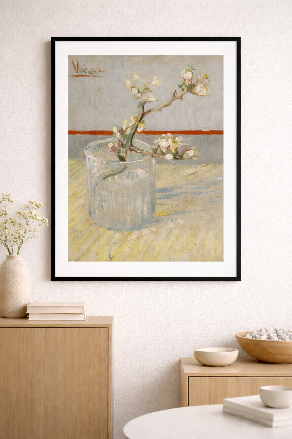 Almond Blossom in a Glass Duvar Tablosu
