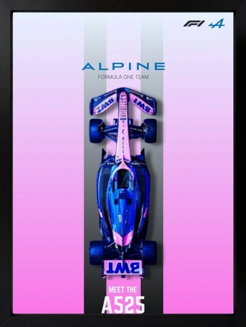 Alpine A525 Formula 1 Duvar Tablosu 1. Fotoğraf
