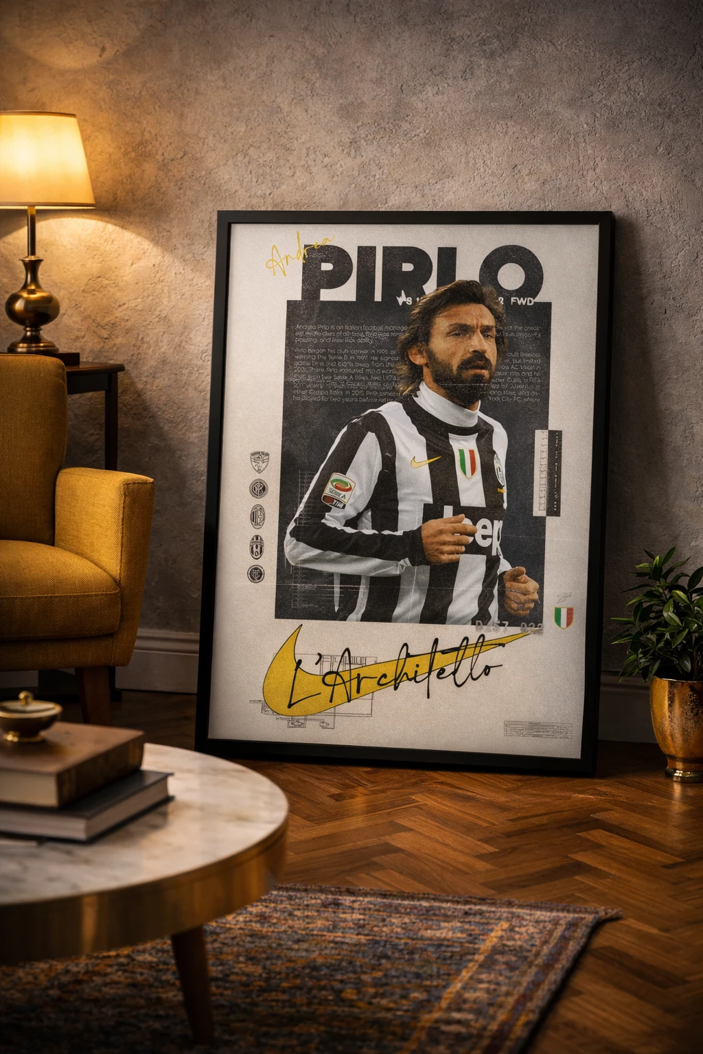 Andrea Pirlo Duvar Tablosu 2. Fotoğraf
