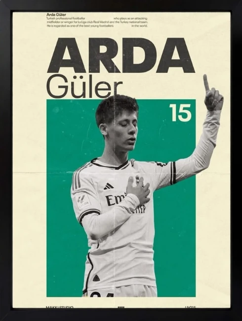 Arda Güler 15 Duvar Tablosu 1. Fotoğraf