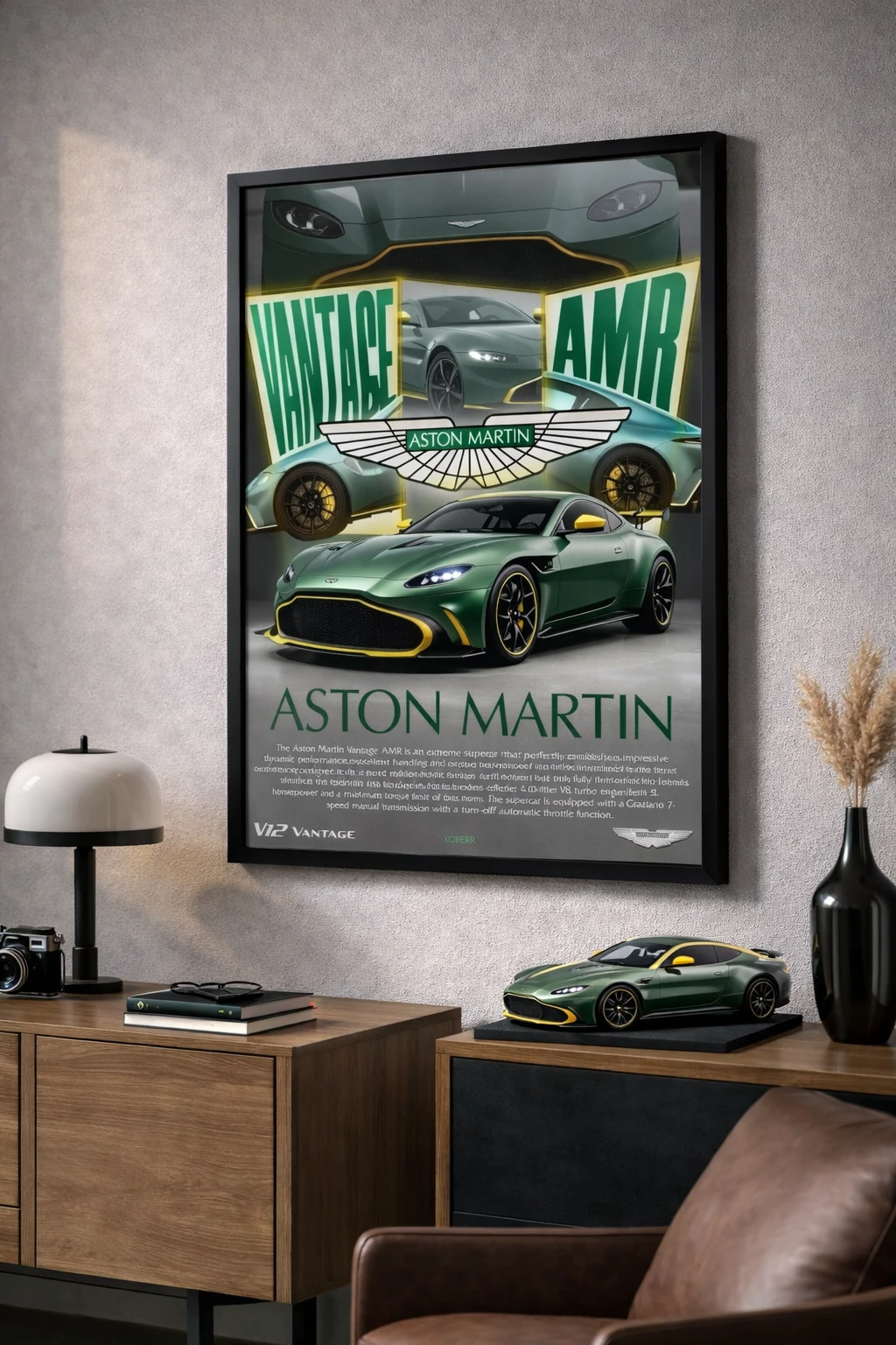 Aston Martin Vantage AMR Duvar Tablosu 2. Fotoğraf