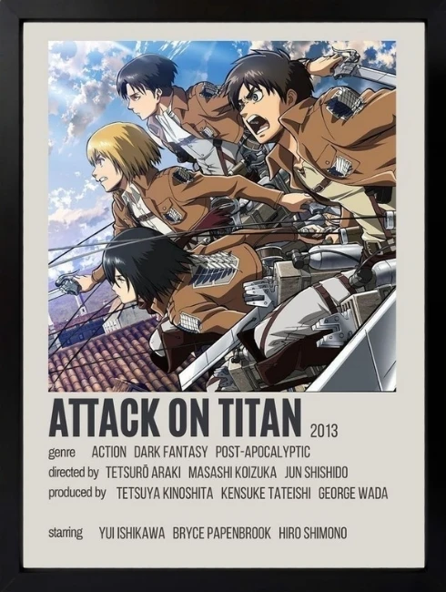 Attack on Titan Duvar Tablosu 1. Fotoğraf