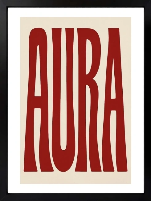 Aura Tipografi Duvar Tablosu 1. Fotoğraf