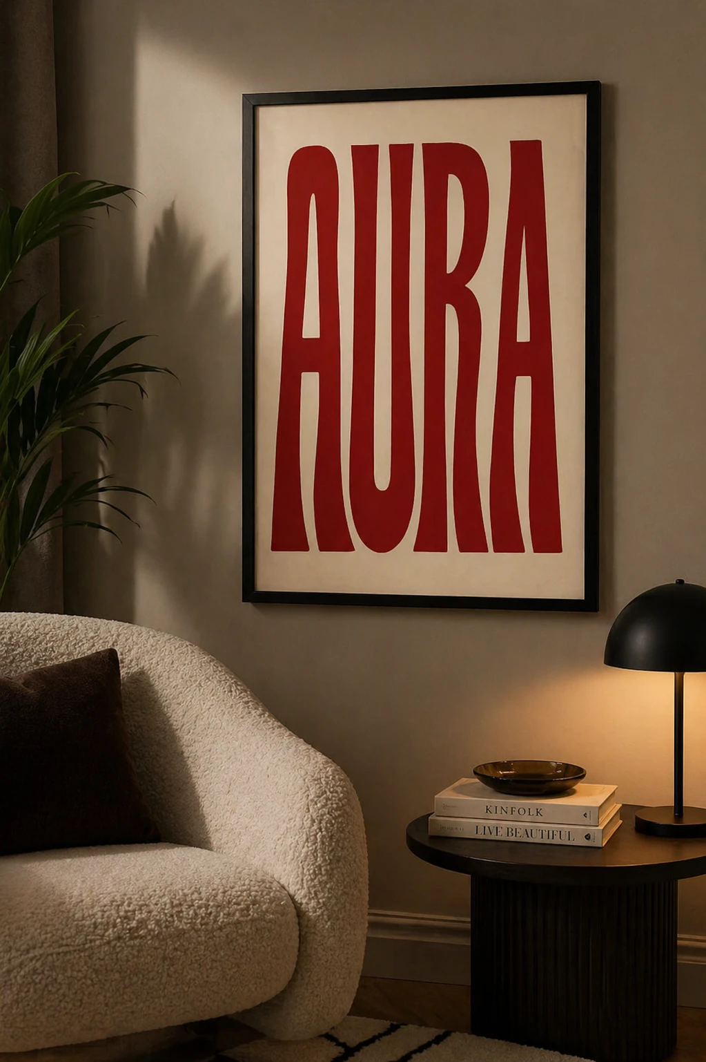 Aura Tipografi Duvar Tablosu 2. Fotoğraf