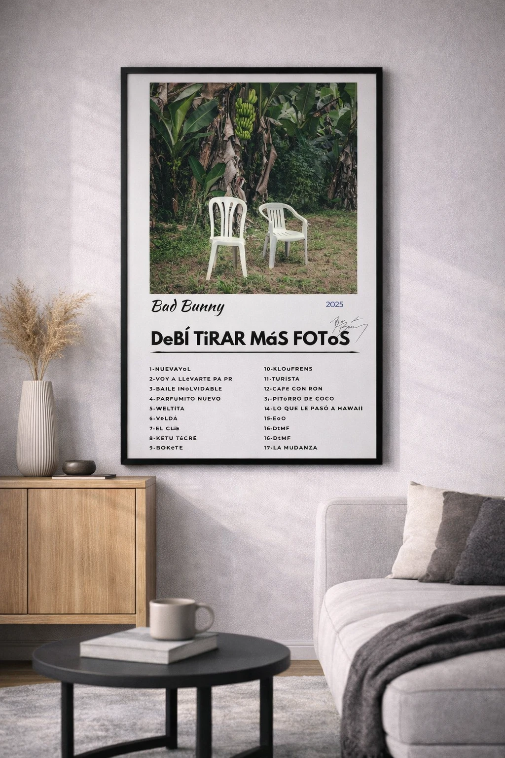 Bad Bunny - Debi Tirar Mas Fotos Duvar Tablosu 2. Fotoğraf