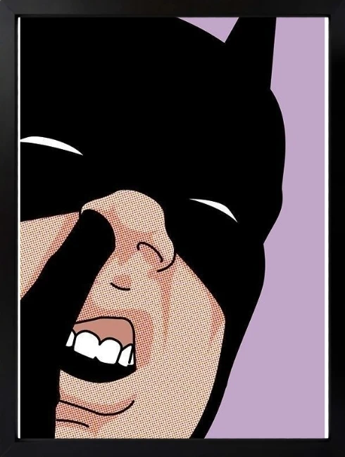 Batman Animasyon Mixart Duvar Tablosu 1. Fotoğraf