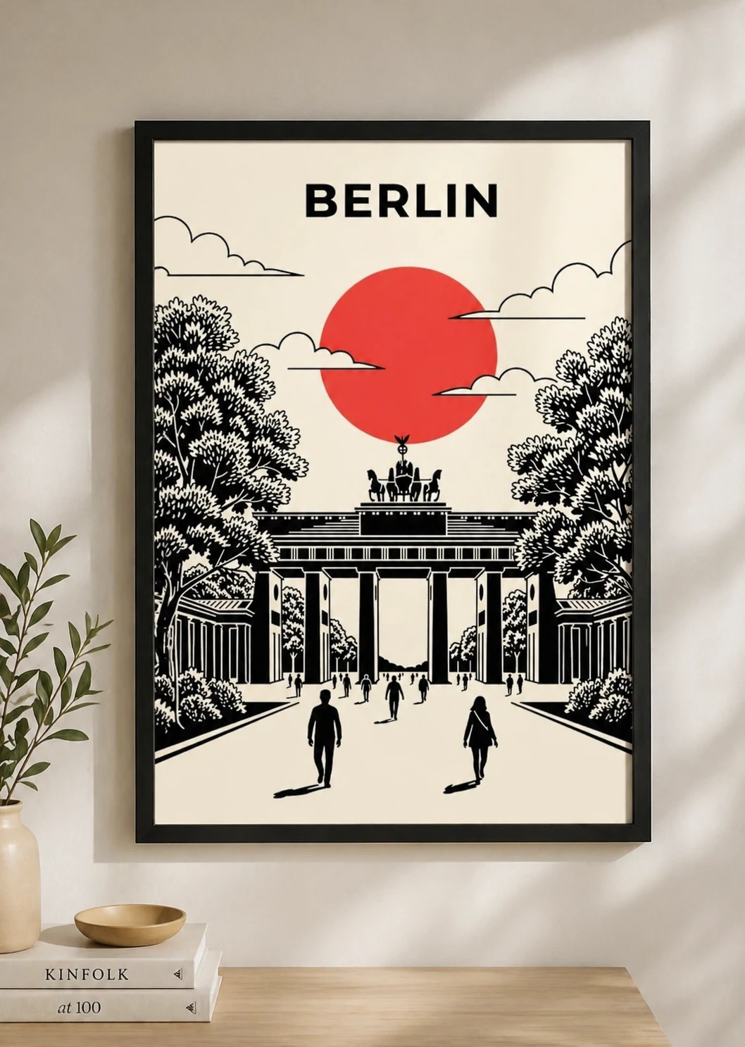 Berlin Çizim Duvar Tablosu 2. Fotoğraf