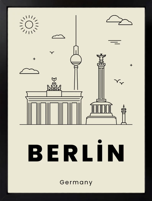 Berlin Duvar Tablosu 1. Fotoğraf