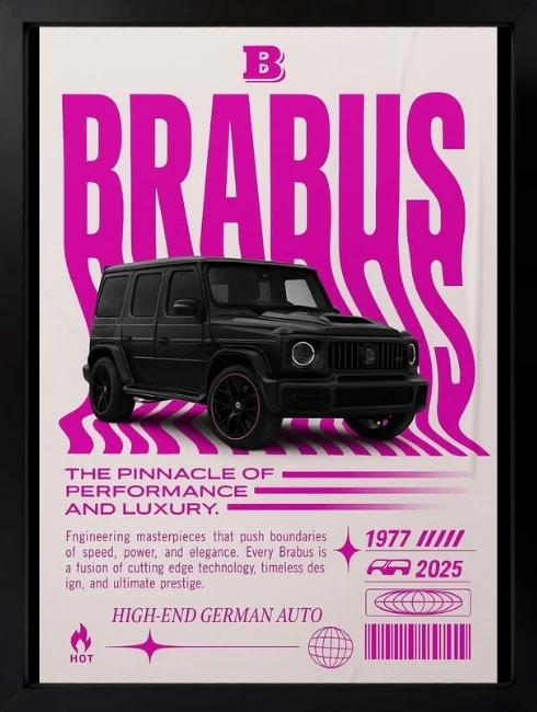 Brabus G Serisi SUV Duvar Tablosu 1. Fotoğraf