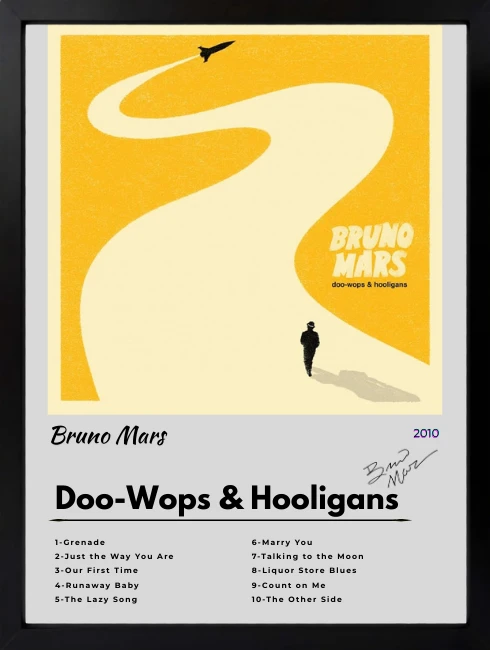 Bruno Mars - Doo Wops & Hooligans Duvar Tablosu 1. Fotoğraf