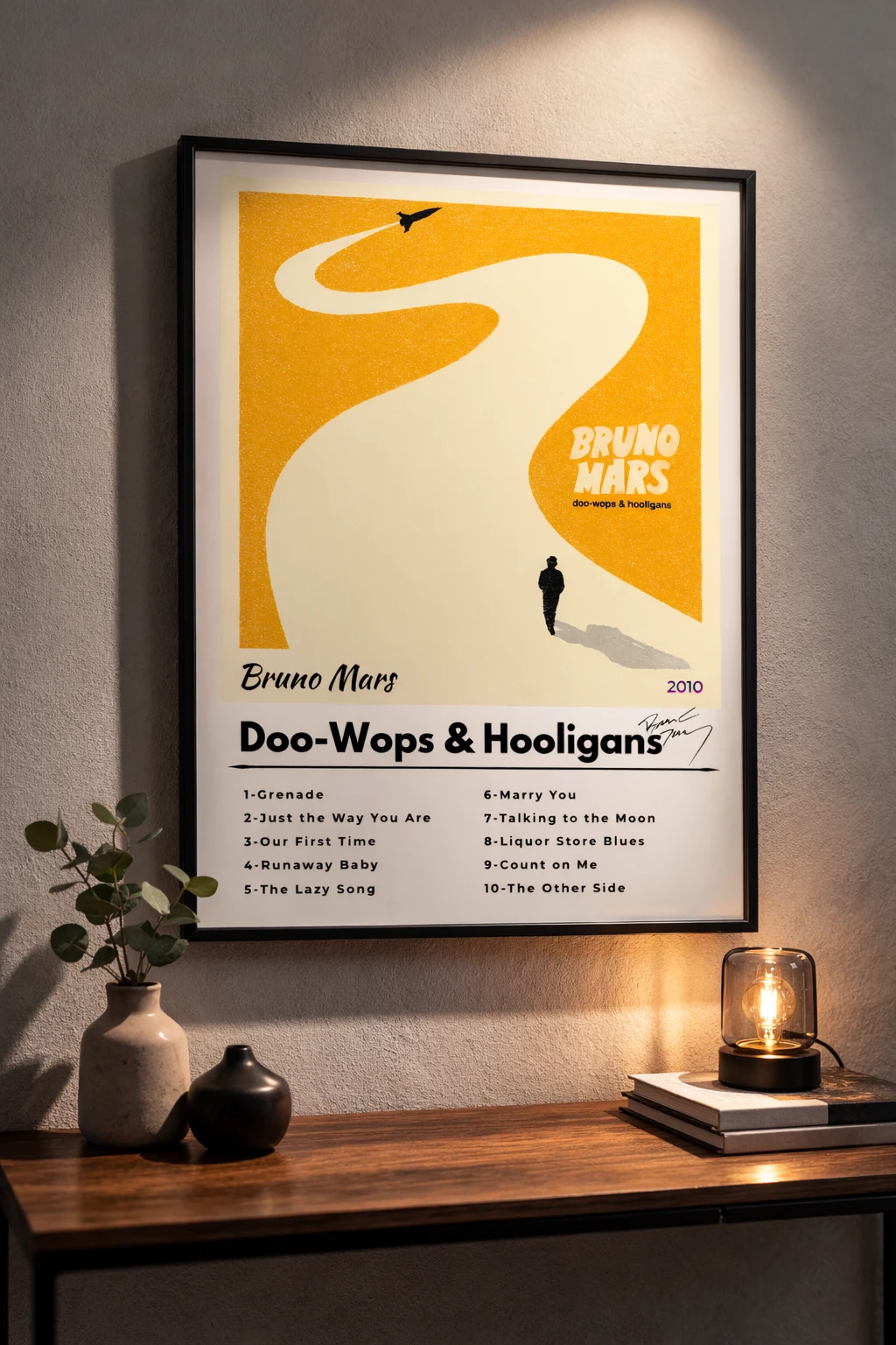 Bruno Mars - Doo Wops & Hooligans Duvar Tablosu 2. Fotoğraf