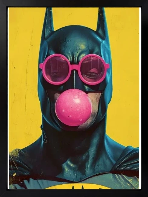 Bubble Mask Batman Mixart Duvar Tablosu 1. Fotoğraf