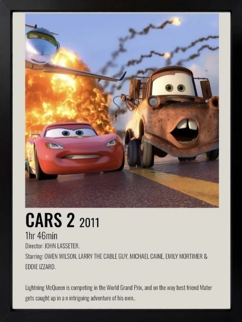 Cars 2 Duvar Tablosu 1. Fotoğraf