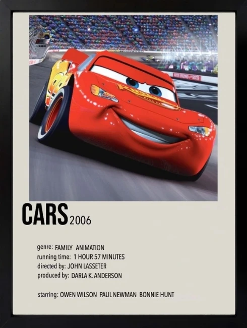 Cars Lightning McQueen Duvar Tablosu 1. Fotoğraf