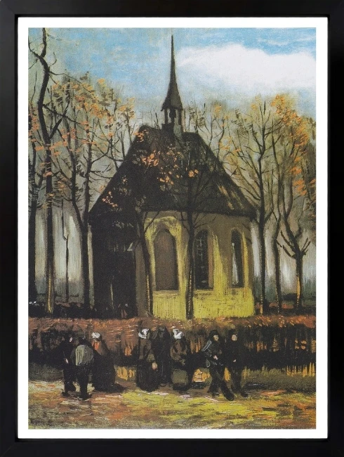 The Church at Auvers Duvar Tablosu 1. Fotoğraf