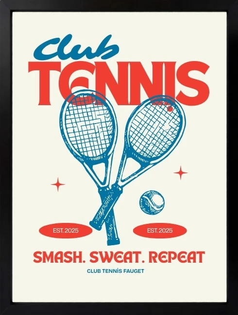Club Tennis Duvar Tablosu 1. Fotoğraf