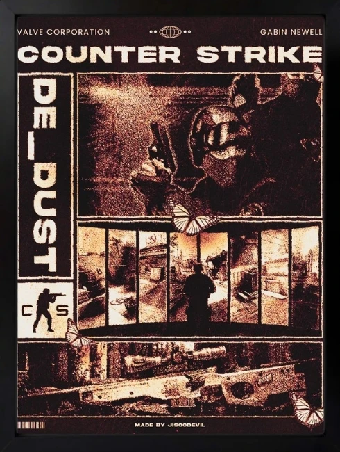 Counter Strike Dust Duvar Tablosu 1. Fotoğraf