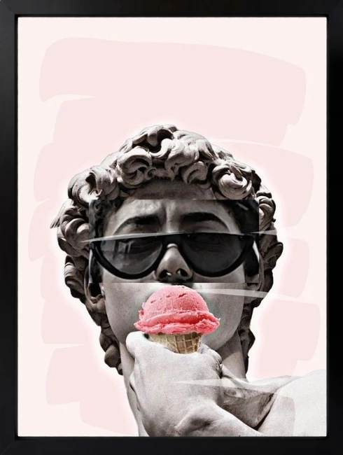 David Dondurma Mixart Duvar Tablosu 1. Fotoğraf
