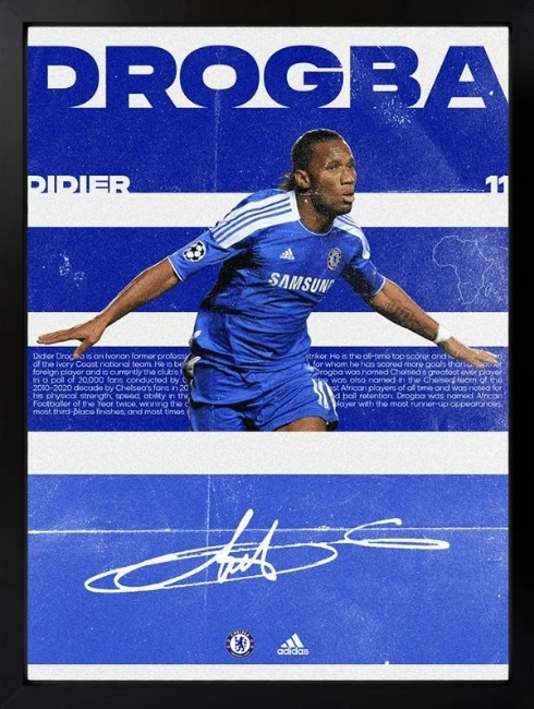 Didier Drogba Duvar Tablosu 1. Fotoğraf