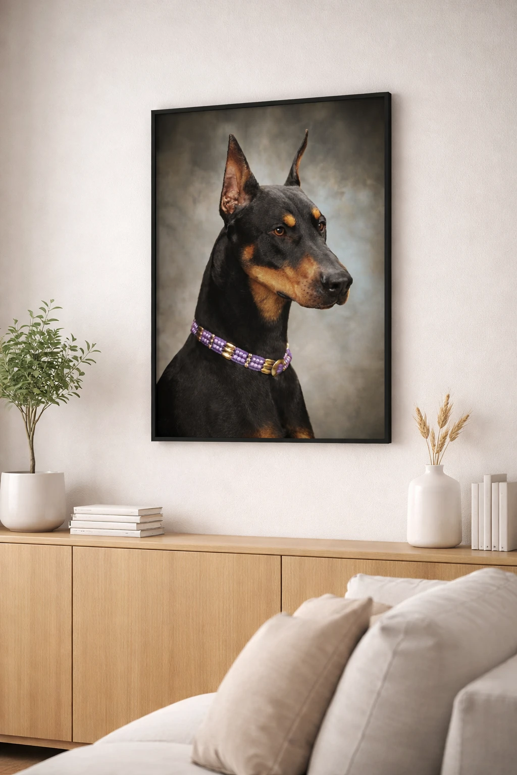Doberman Duvar Tablosu 2. Fotoğraf