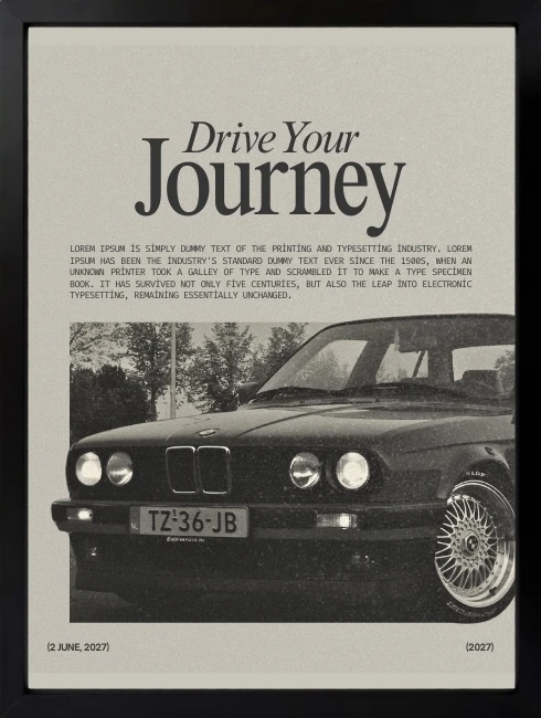 Drive Your Journey Duvar Tablosu 1. Fotoğraf