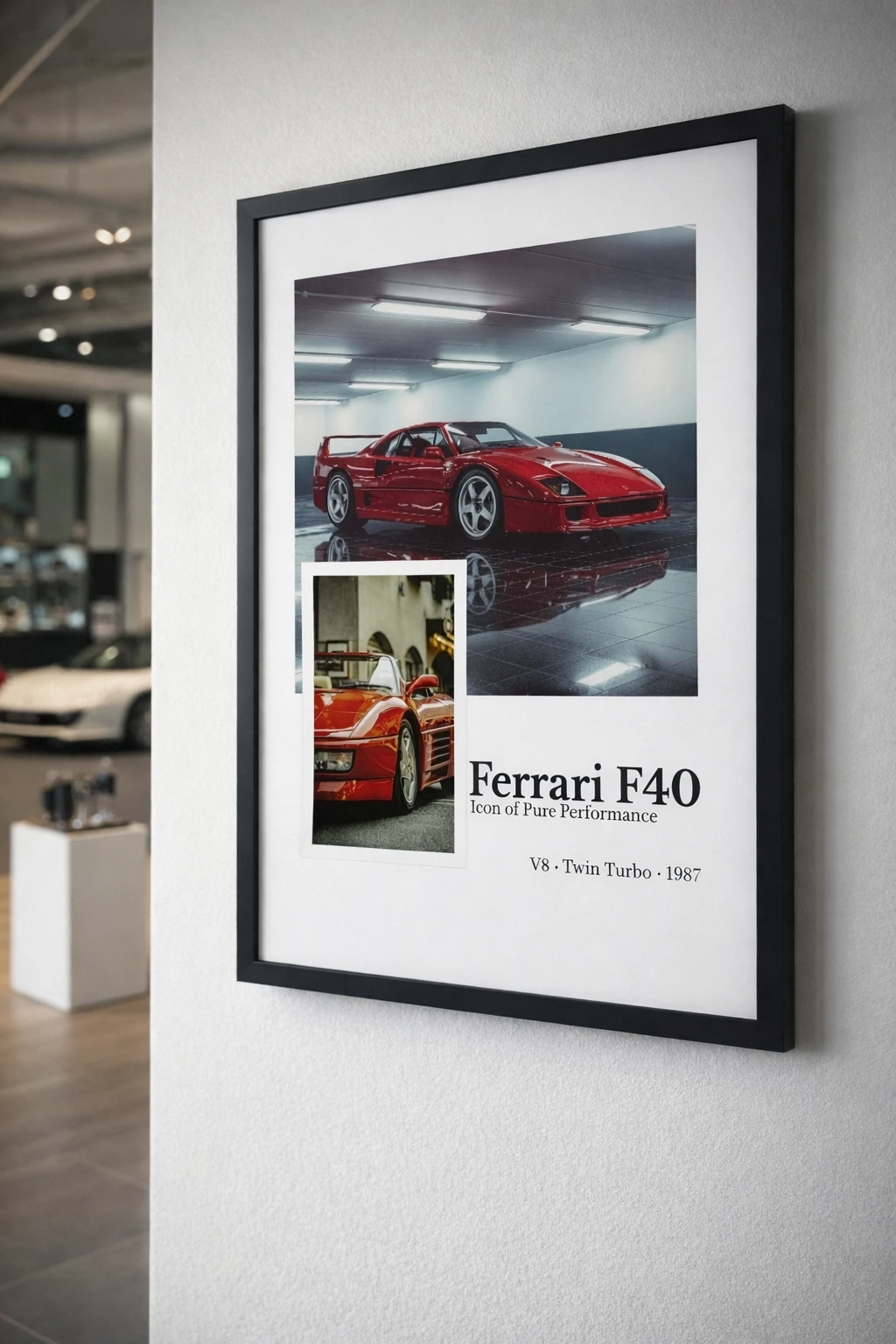 Ferrari F40 Duvar Tablosu 1. Fotoğraf