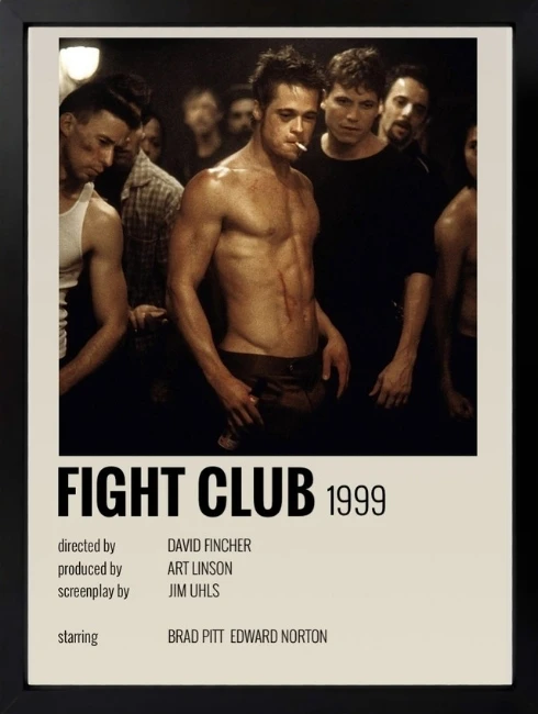 Fight Club Poster Duvar Tablosu 1. Fotoğraf