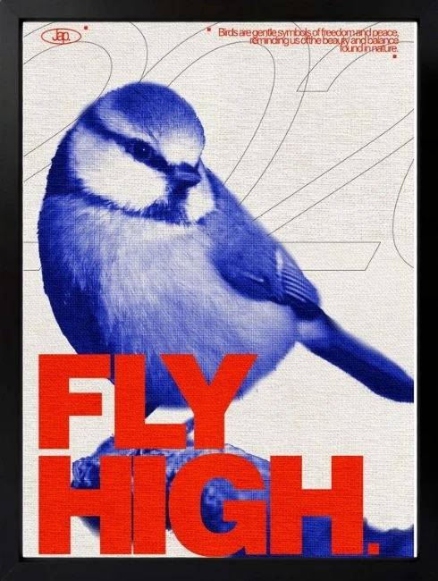Fly High Yazı Duvar Tablosu 1. Fotoğraf