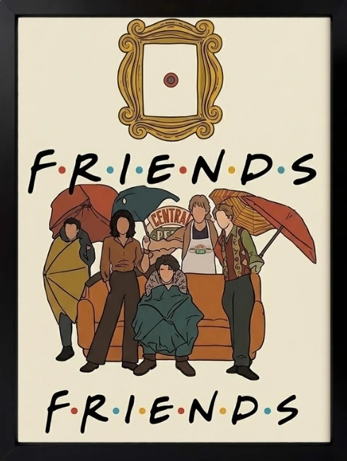 Friends Poster Duvar Tablosu 1. Fotoğraf