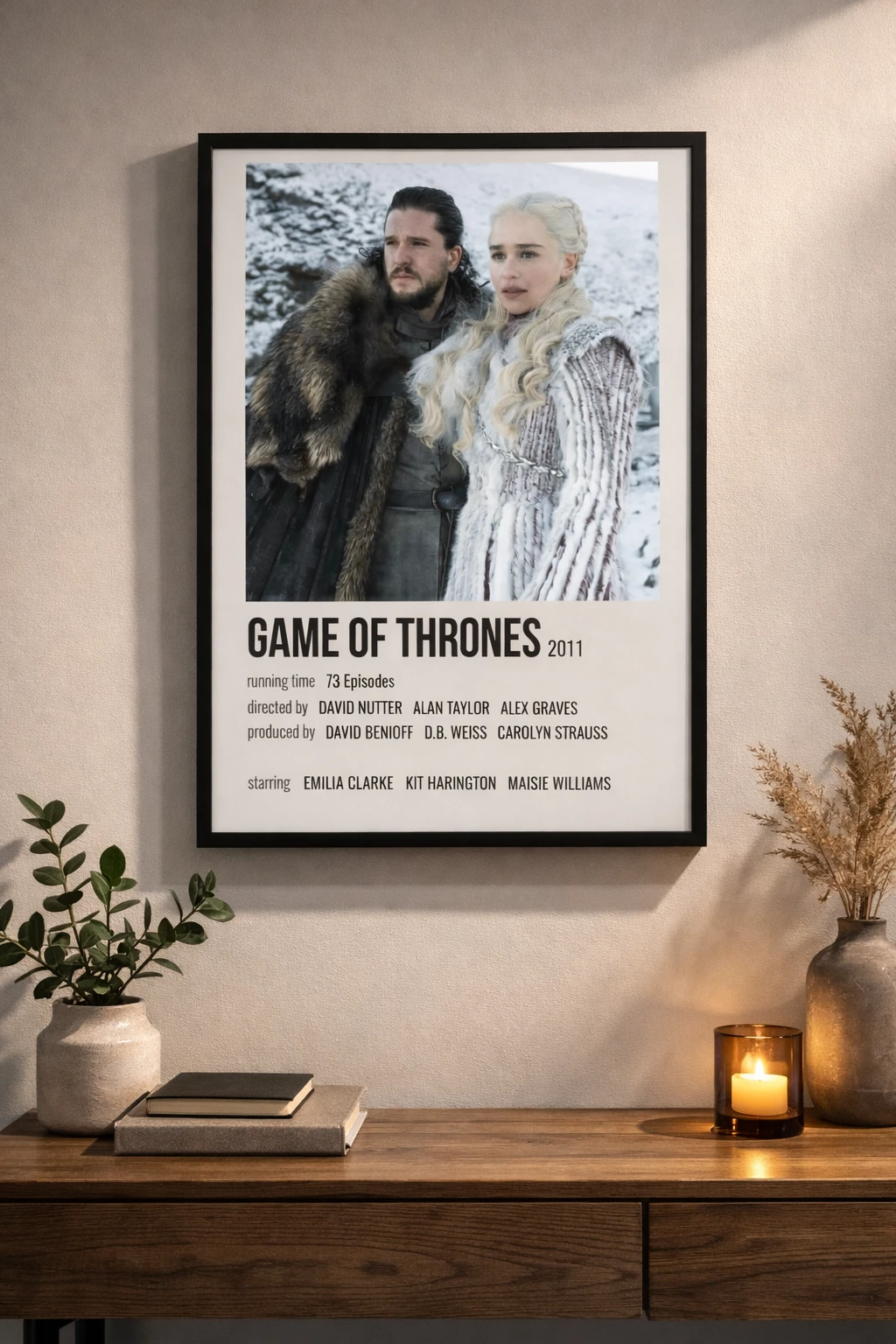 Game of Thrones Poster Duvar Tablosu 2. Fotoğraf