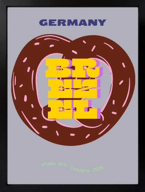 Germany Brezel Duvar Tablosu 1. Fotoğraf