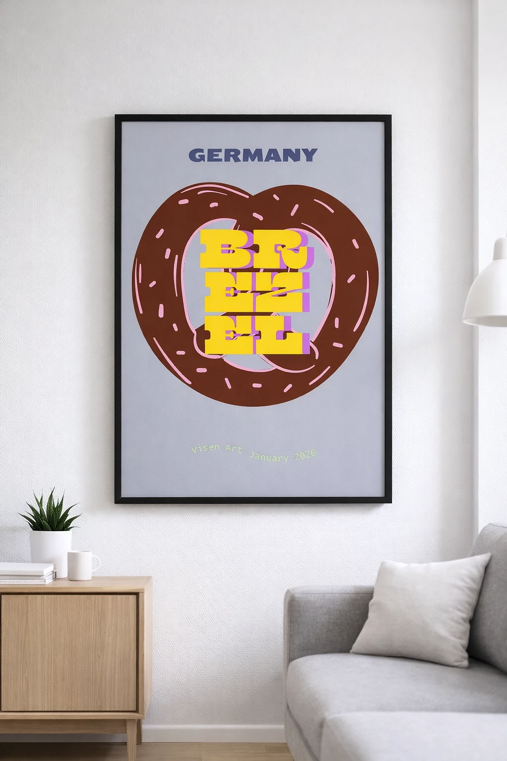 Germany Brezel Duvar Tablosu