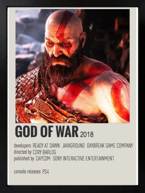 God of War Kratos Duvar Tablosu 1. Fotoğraf