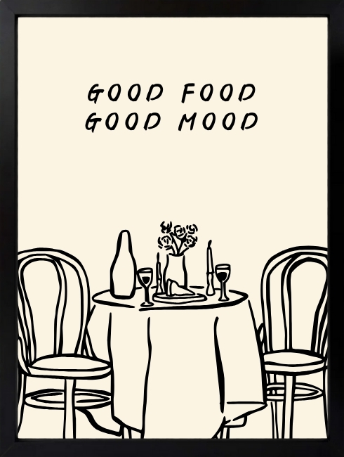 Good Food Good Mood Duvar Tablosu 1. Fotoğraf