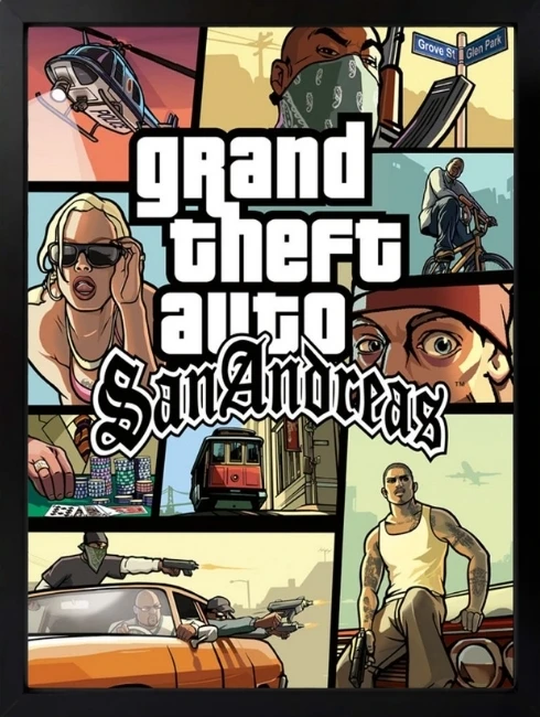 GTA San Andreas Duvar Tablosu 1. Fotoğraf