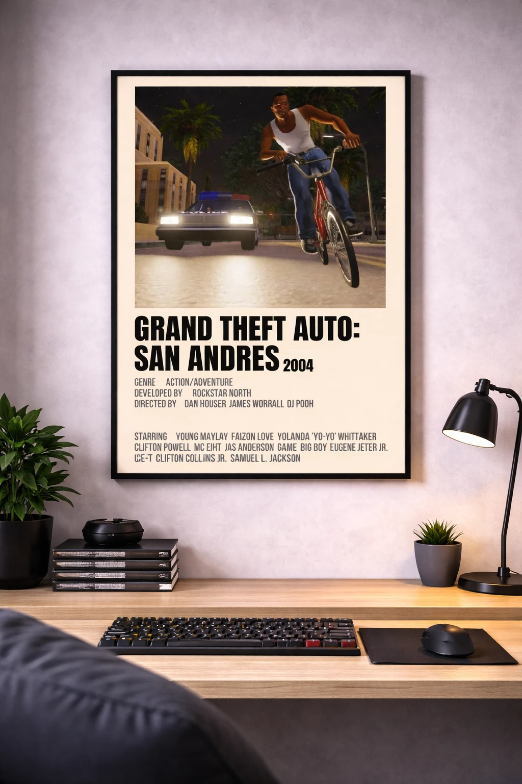GTA San Andreas Poster Duvar Tablosu 2. Fotoğraf