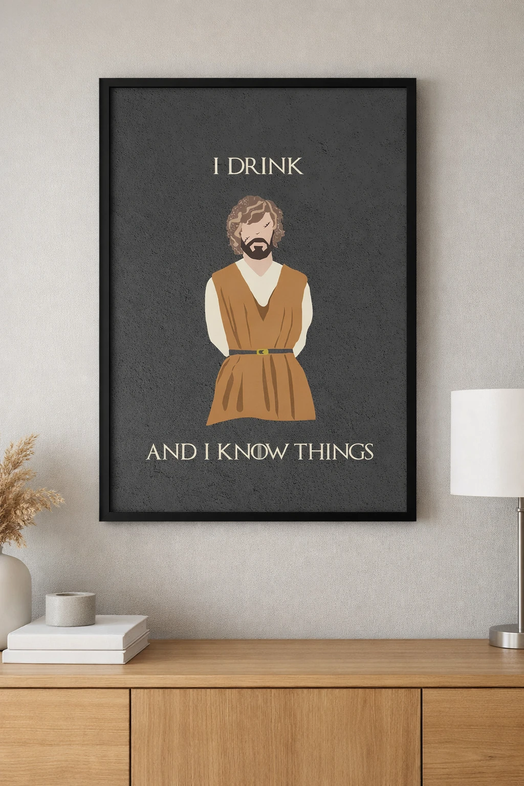 I Drink GOT Mixart Duvar Tablosu 2. Fotoğraf