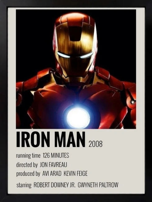 Iron Man Poster Duvar Tablosu 1. Fotoğraf