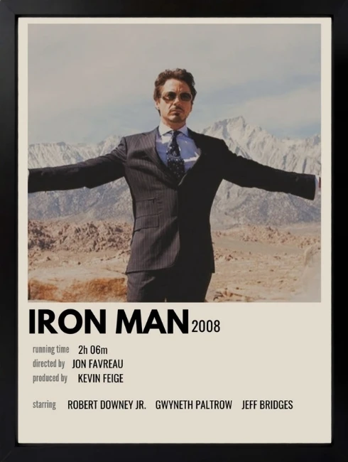 Iron Man Tony Stark Duvar Tablosu 1. Fotoğraf