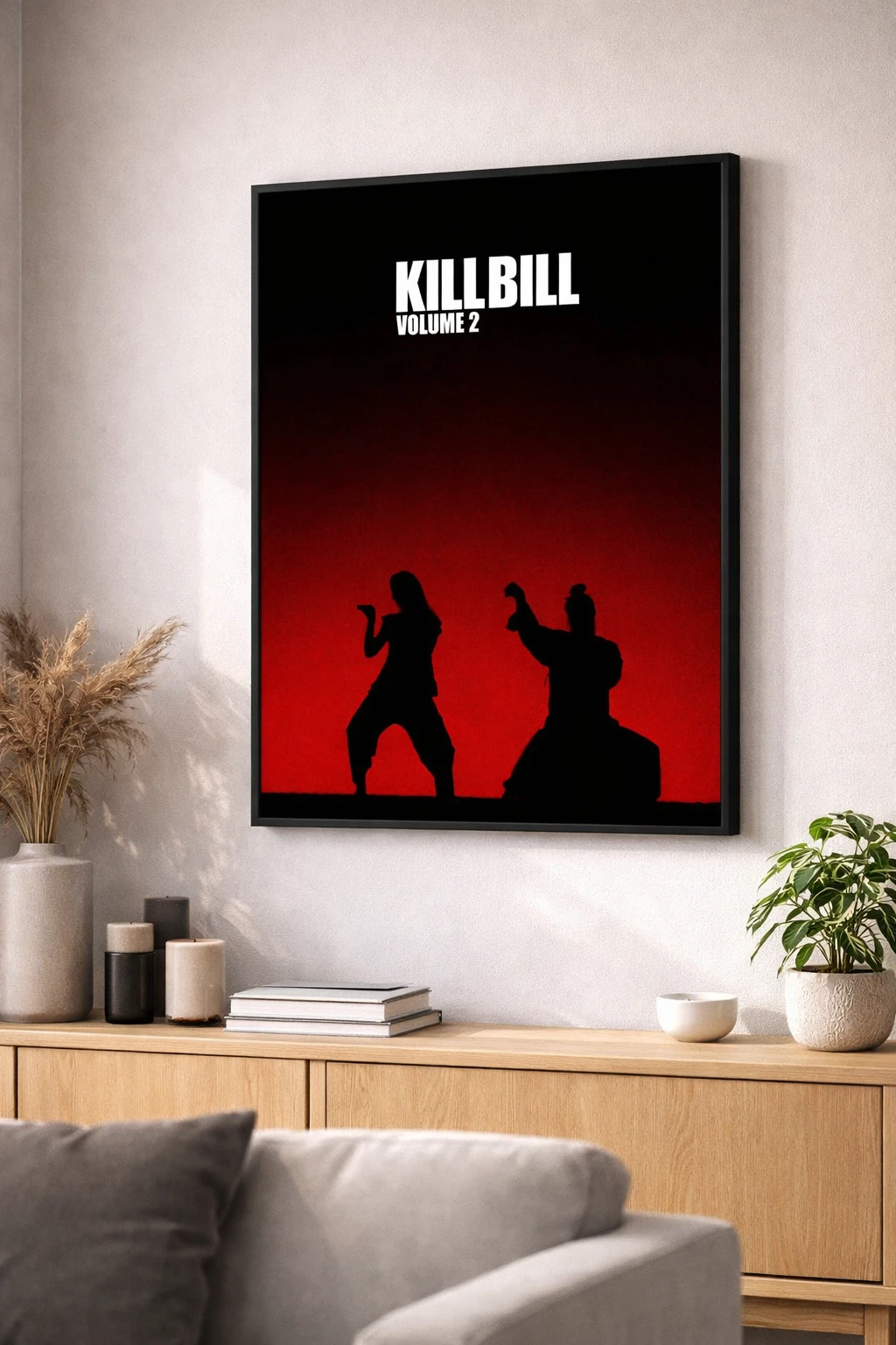 Kill Bill Kırmızı Minimal Duvar Tablosu 2. Fotoğraf