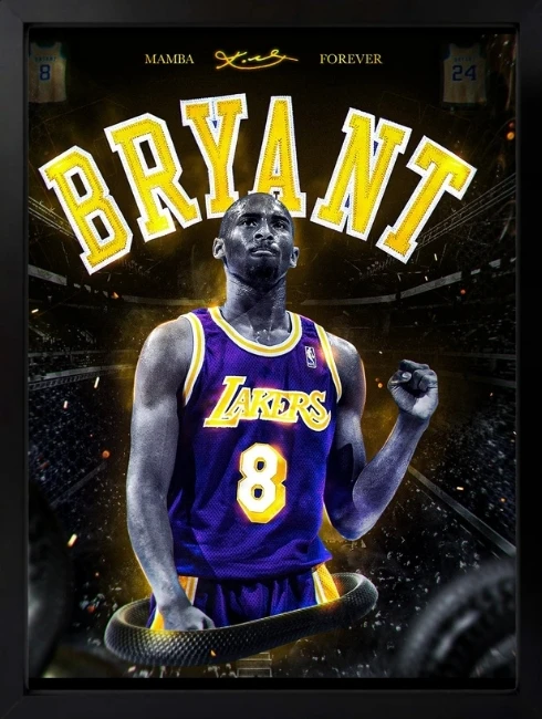 Kobe Bryant 8 Duvar Tablosu 1. Fotoğraf