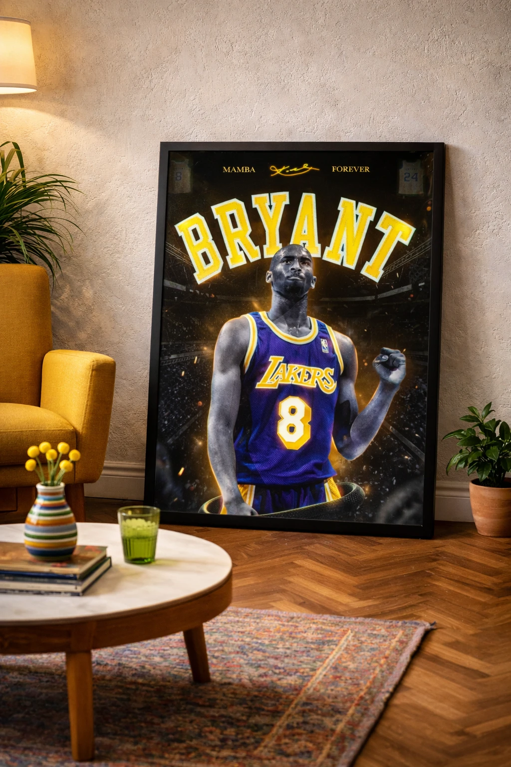 Kobe Bryant 8 Duvar Tablosu 2. Fotoğraf