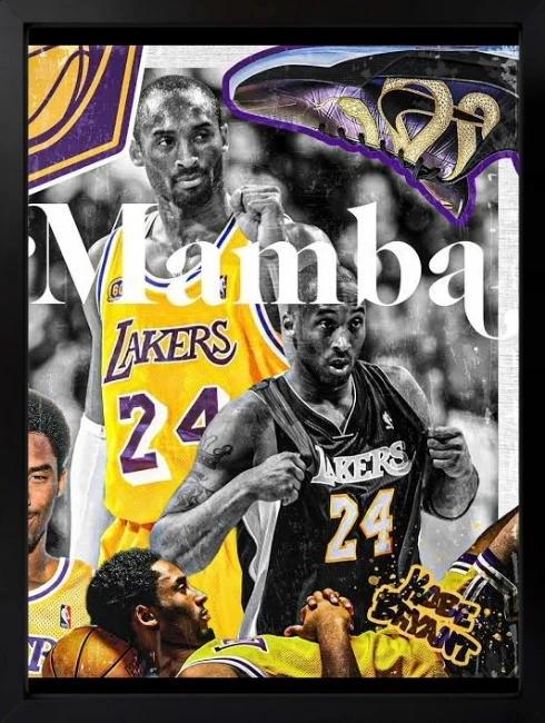 Kobe Bryant Mamba Duvar Tablosu 1. Fotoğraf