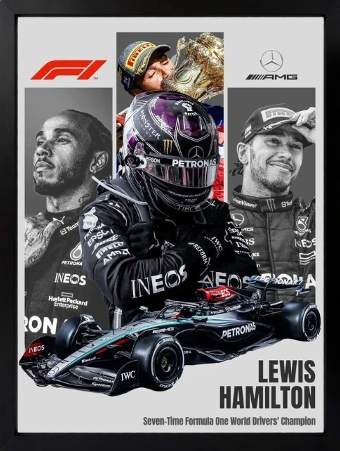 Lewis Hamilton F1 Duvar Tablosu 1. Fotoğraf
