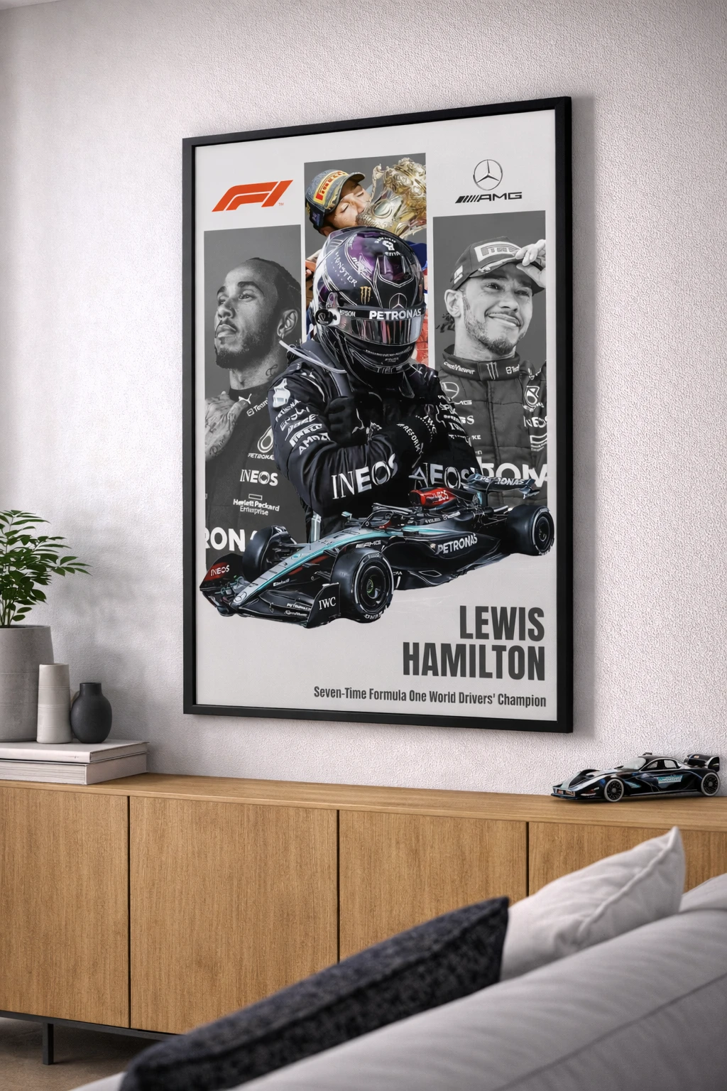 Lewis Hamilton F1 Duvar Tablosu 2. Fotoğraf