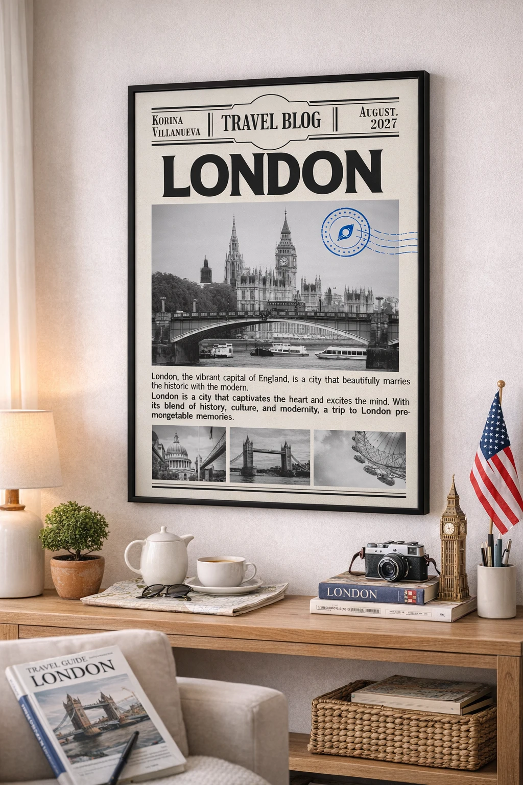 Londra Duvar Tablosu 1. Fotoğraf