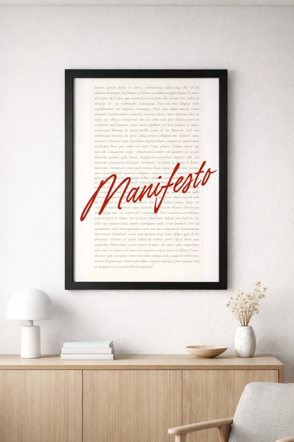 Manifesto Duvar Tablosu 1. Fotoğraf
