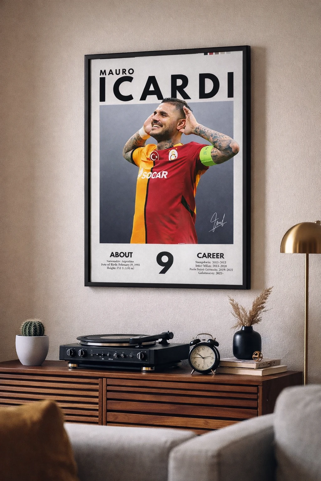 Mauro Icardi Poster Duvar Tablosu 2. Fotoğraf
